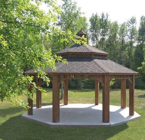 Octagon Wooden Pavilion